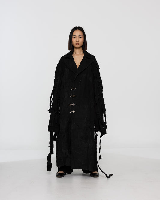 WAXED TRENCH COAT