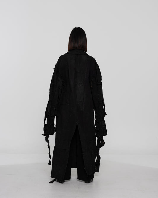 WAXED TRENCH COAT