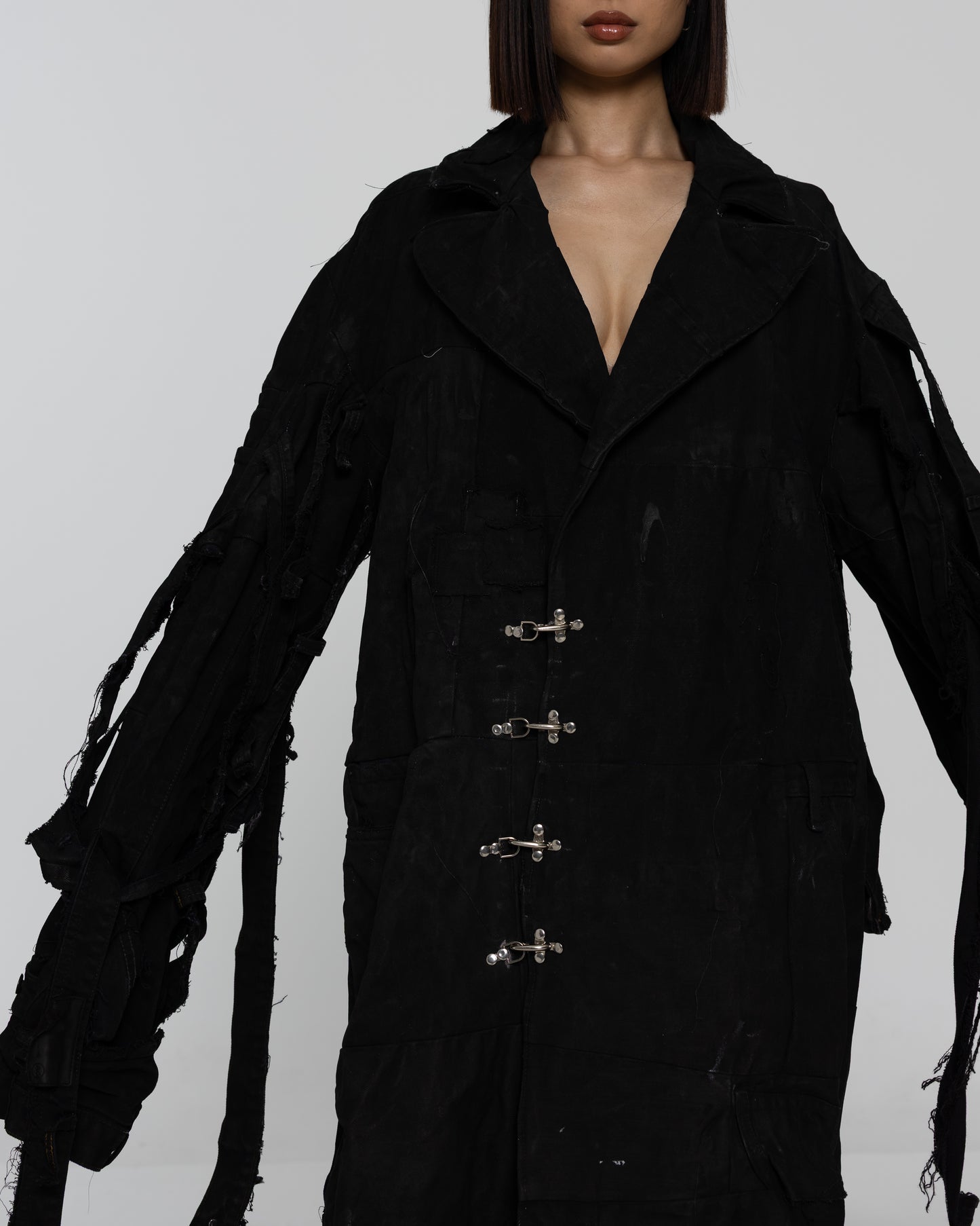 WAXED TRENCH COAT
